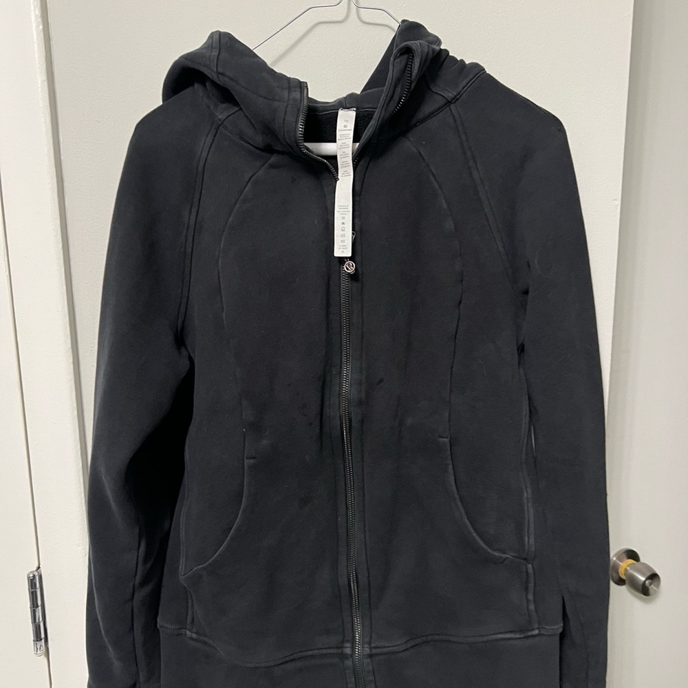 Lululemon Athletica Black Zip-Up Hoodie/orangetheory